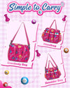 Magenta Bingo Bag with Pockets